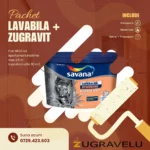 Vopsea Lavabila Savana + Zugravit suprafata utila 50 m2